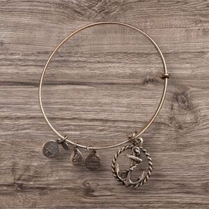 Alex and Ani Anchor Charm Bracelet – Silver Tone